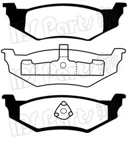 IPS PARTS ibr1016 -  Комплект тормозных колодок, дисковый тормоз